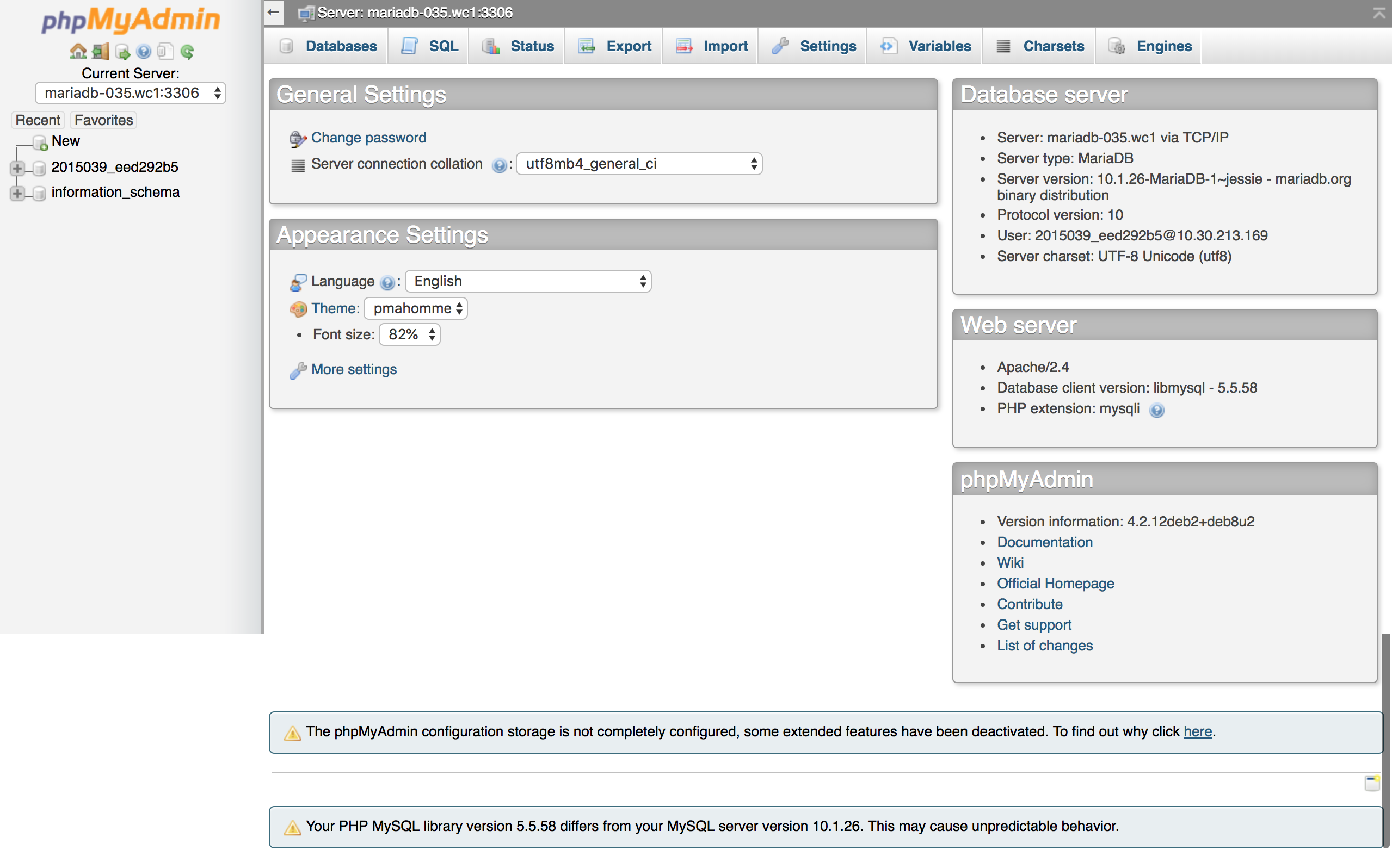 Etc phpmyadmin